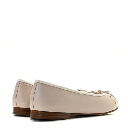 Chanel Lambskin Cap Toe CC Ballerina Flats 40 Light Pink 5 of 12
