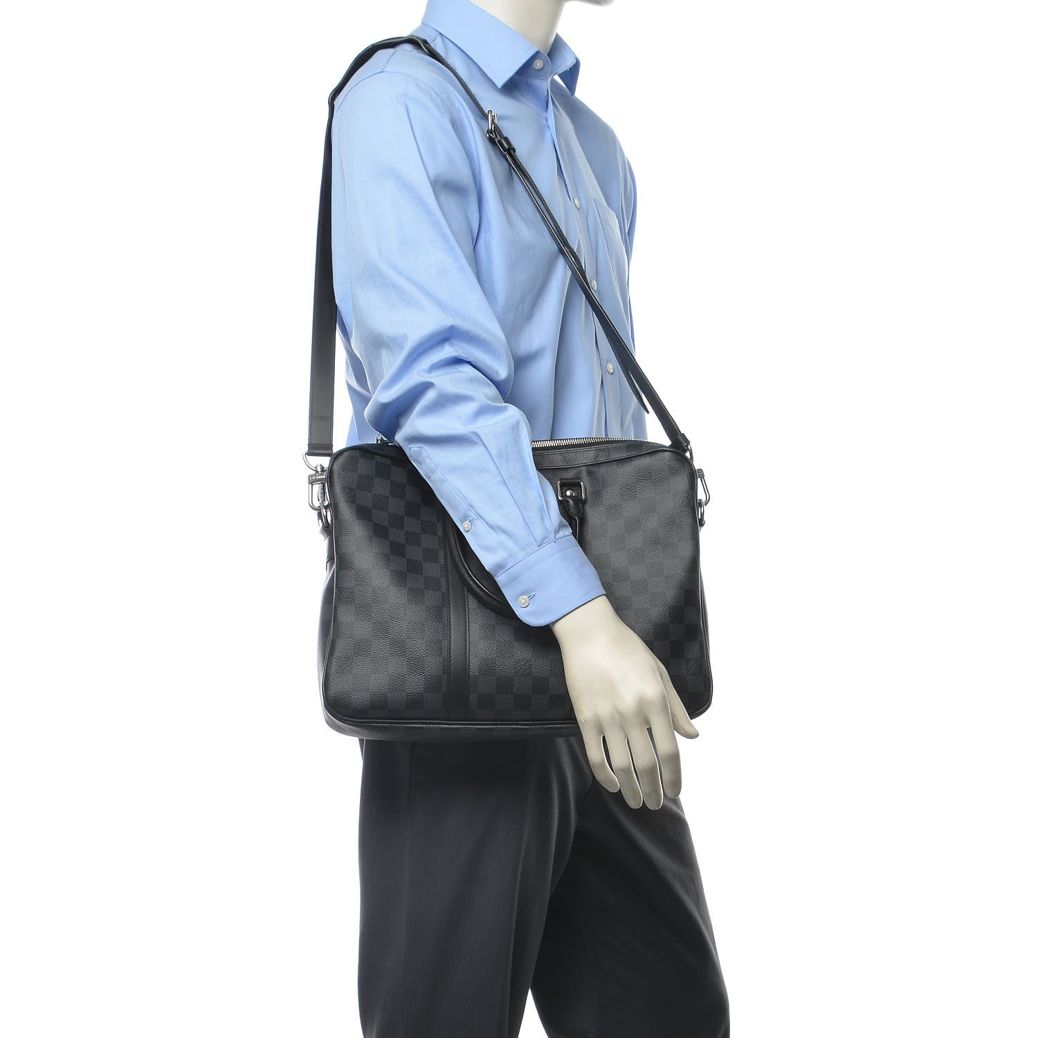 Louis Vuitton Damier Graphite Porte Documents Voyage PM 2 of 7