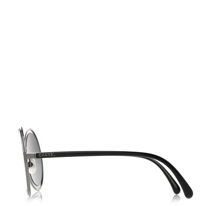 Chanel Round Sunglasses 4226 Black 3 of 8