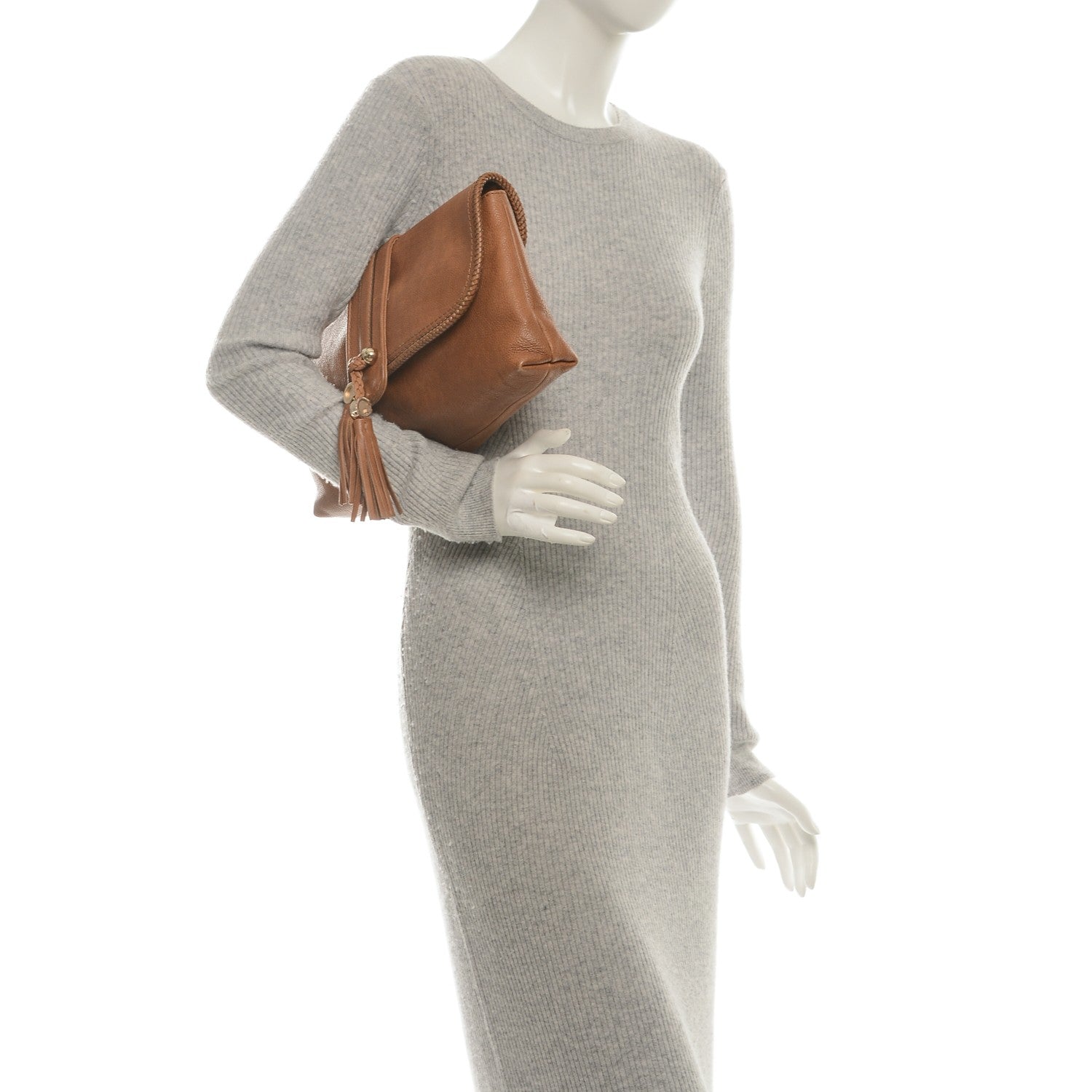 Gucci Pebbled Calfskin Marrakech Clutch Camel 2 of 10