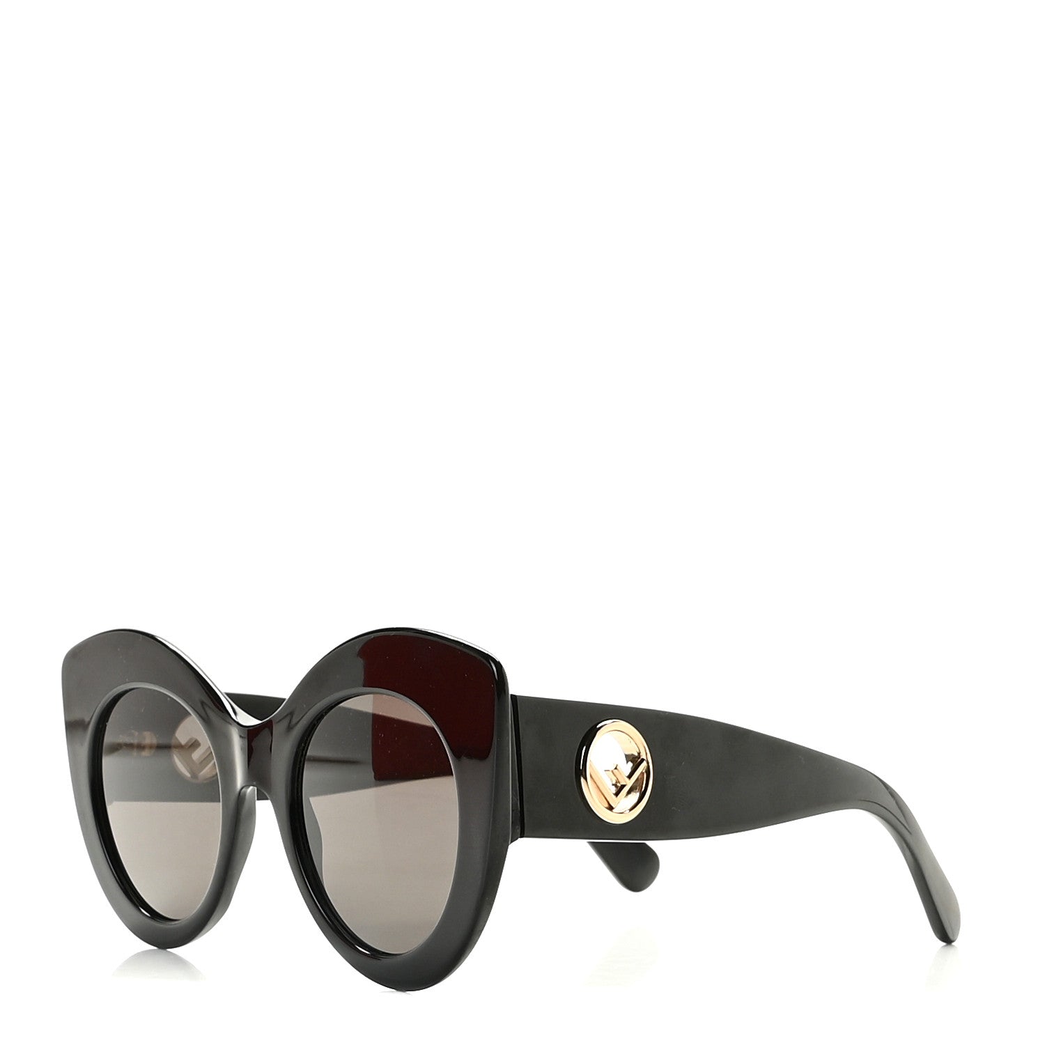 Fendi Acetate F is Fendi Oversized Butterfly Sunglasses FF 0306/S Black 1 of 8