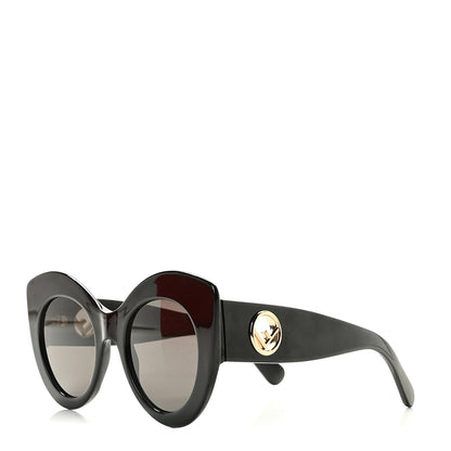 Fendi Acetate F is Fendi Oversized Butterfly Sunglasses FF 0306/S Black 1 of 8