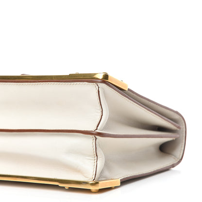 Prada City Calf Saffiano Laser Cut Cahier Bag Talco 7 of 9