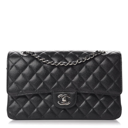 Chanel Caviar Quilted Medium Double Flap Black 1 of 14