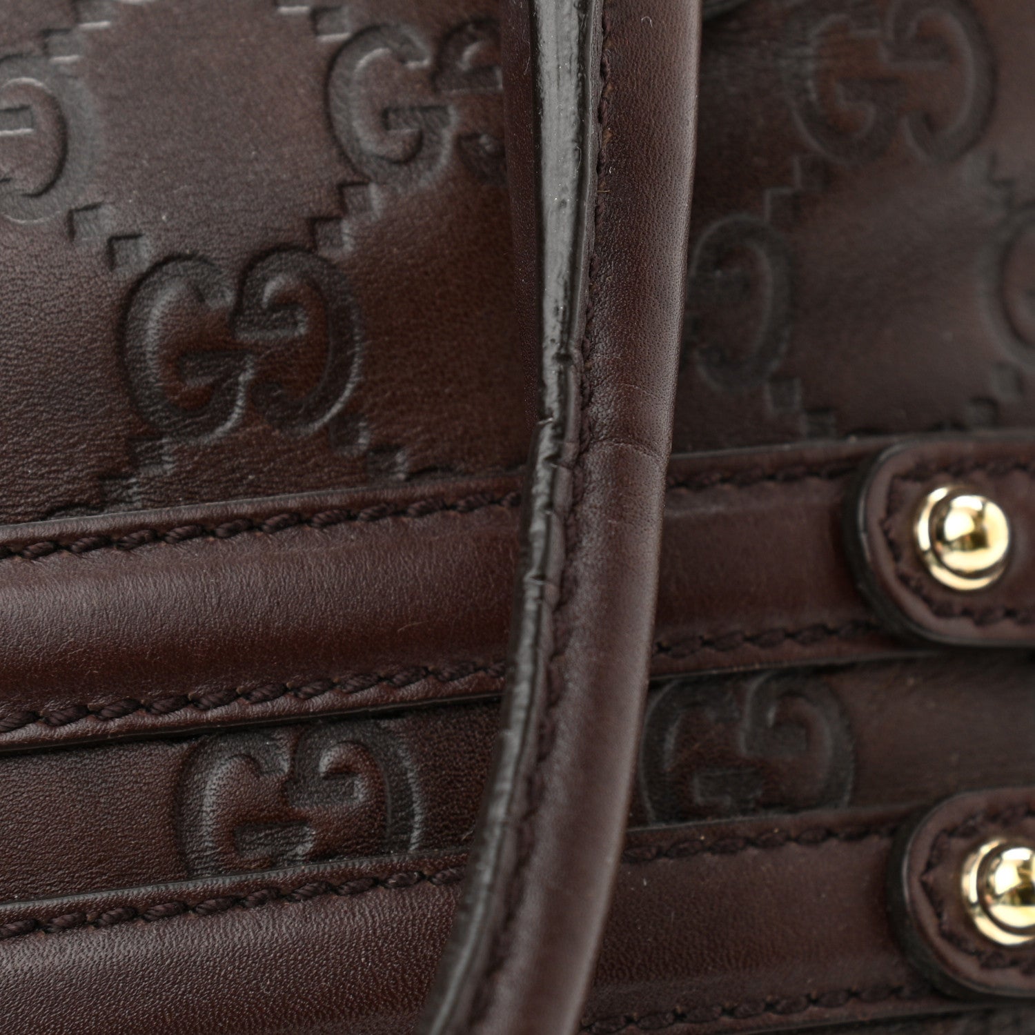 Gucci Guccissima Large Wave Boston Dark Brown 12 of 12