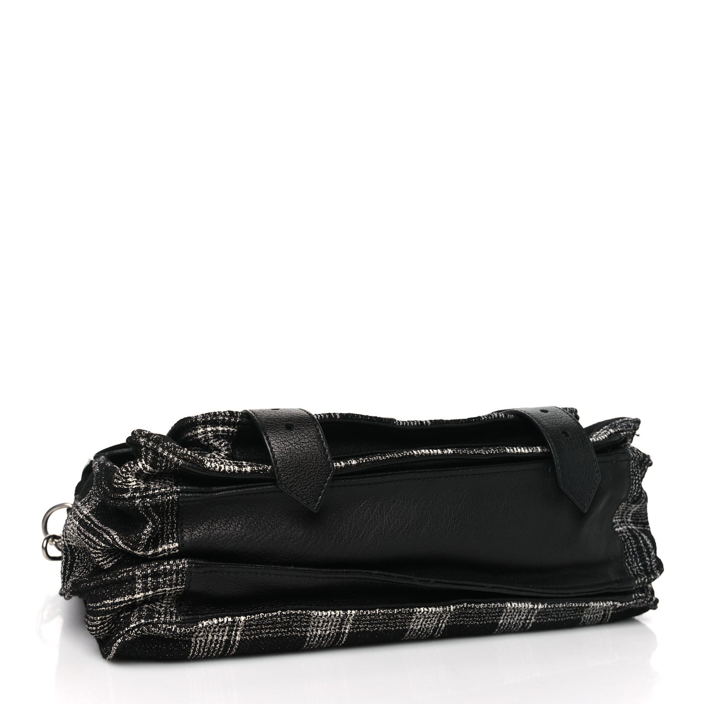 Tweed Medium PS1 Satchel Black White