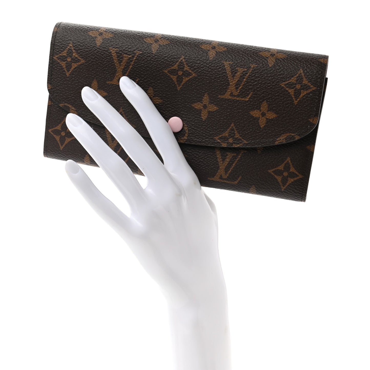 Monogram Emilie Wallet Rose Ballerine