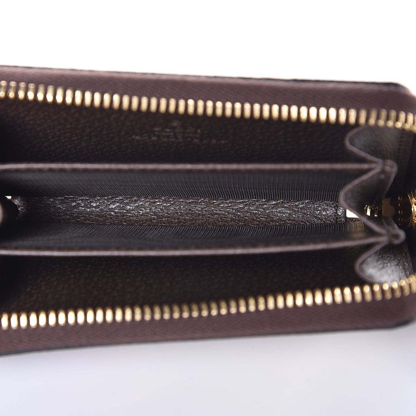 GG Supreme Monogram Bengal Zip Around Card Case Wallet Beige Pink