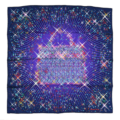 Hermes Silk Magic Kelly Scarf 90 Marine Violet Turquoise 1 of 4