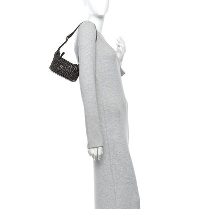 Miu Miu Nappa Matelasse Pouch Sand Coffee 2 of 9