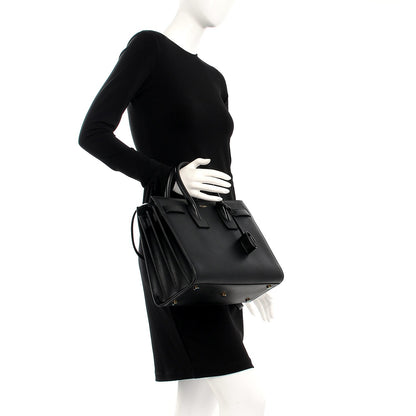 Saint Laurent Calfskin Small Sac De Jour Black 3 of 16