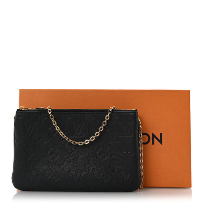 Louis Vuitton Empreinte Double Zip Pochette Black 16 of 16
