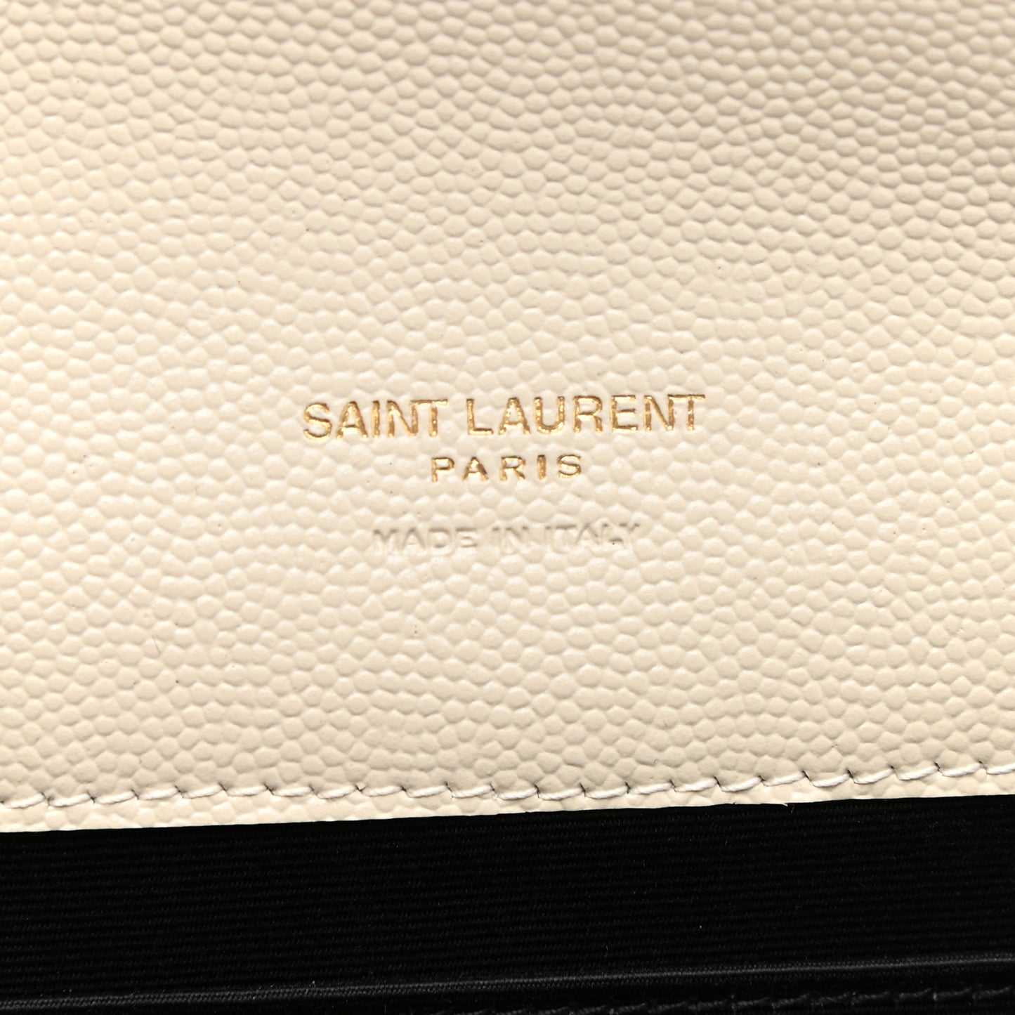 Grain De Poudre Matelasse Chevron Monogram Envelope Clutch Crema Soft