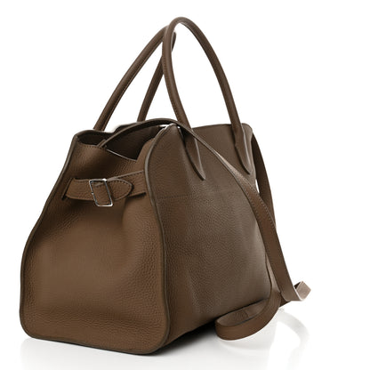 The Row Matte Grained Calfskin Soft Margaux 12 Taupe 3 of 10
