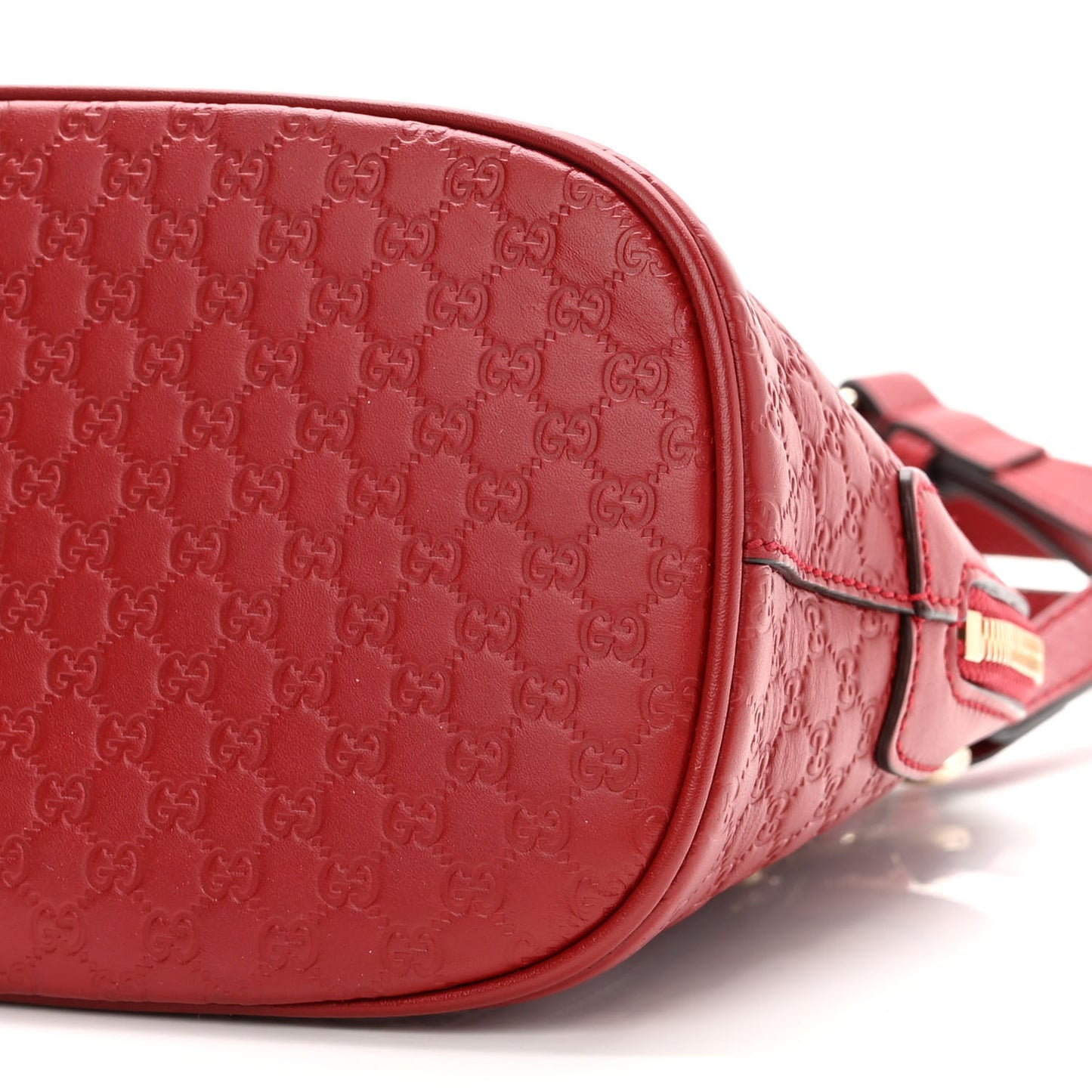 Soft Microguccissima Mini Dome Bag Rosso