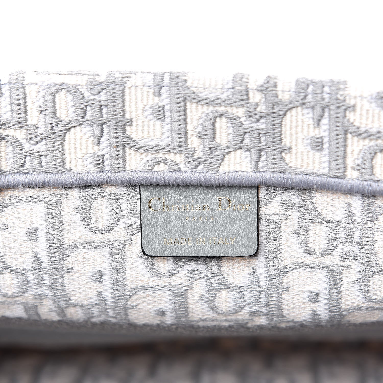 Christian Dior Oblique Medium Book Tote Grey 6 of 10