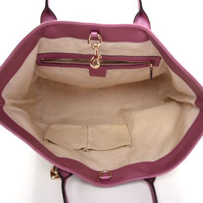 Gucci Monogram Large Heart Bit Charm Top Handle Tote Pink 6 of 10