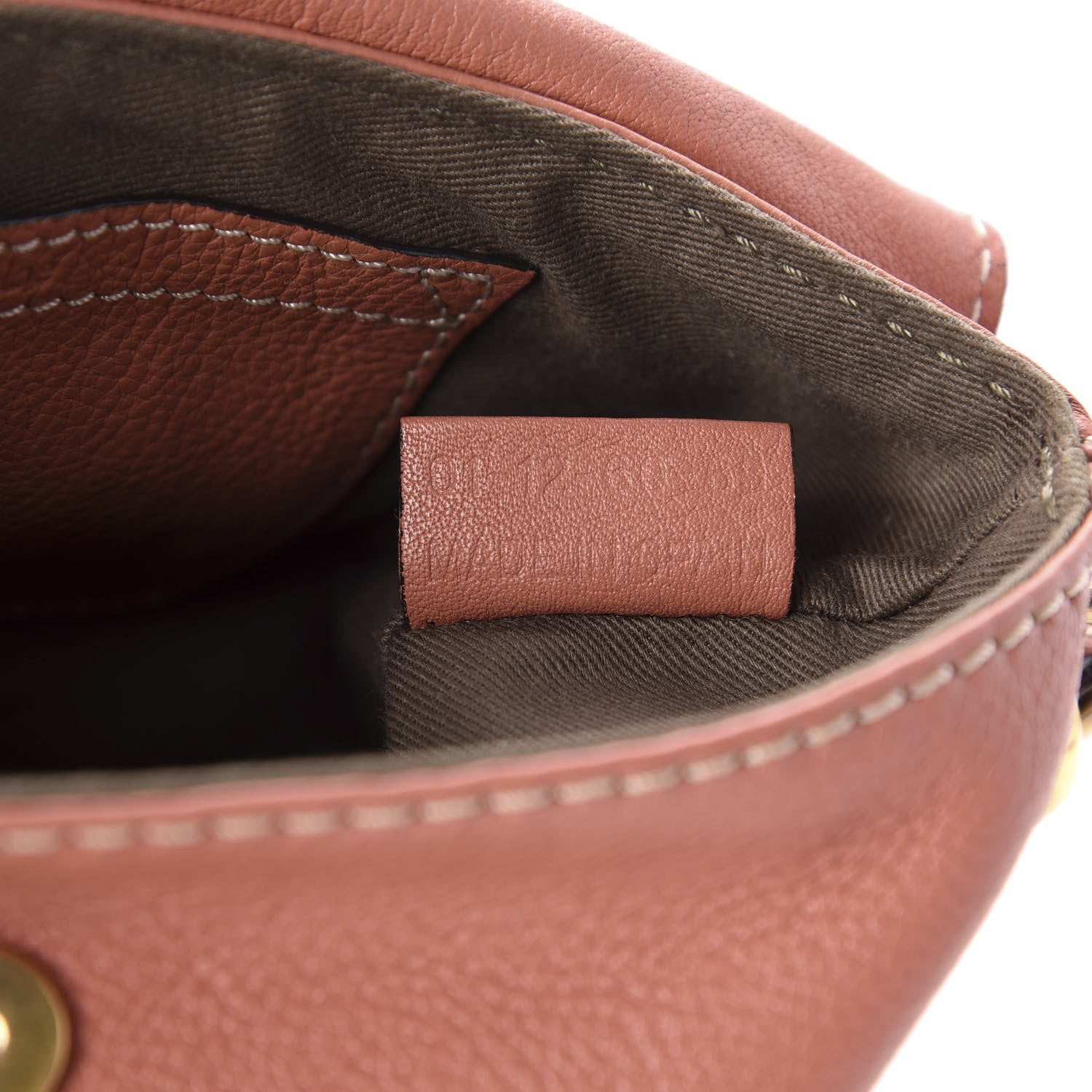 Chloe Calfskin Marcie Pochette Crossbody Bag Coral 9 of 10