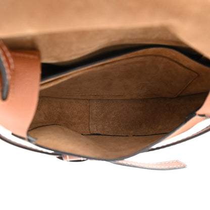 Loewe Grained Calfskin Small Gate Crossbody Bag Caramel Pecan 5 of 9