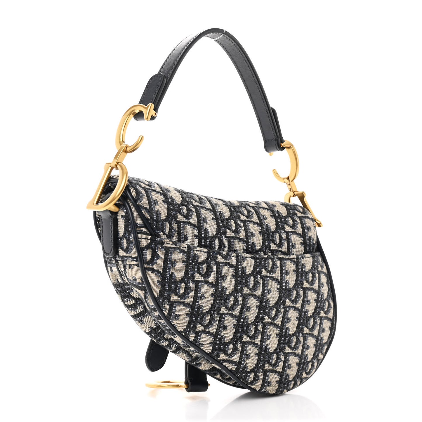 Oblique Mini Saddle Bag Blue