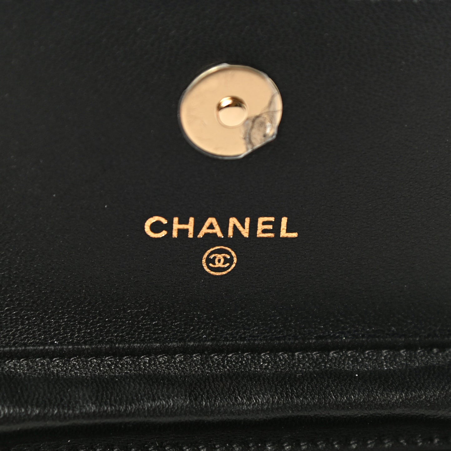 Lambskin Quilted Coco Bow Clutch With Chain Black