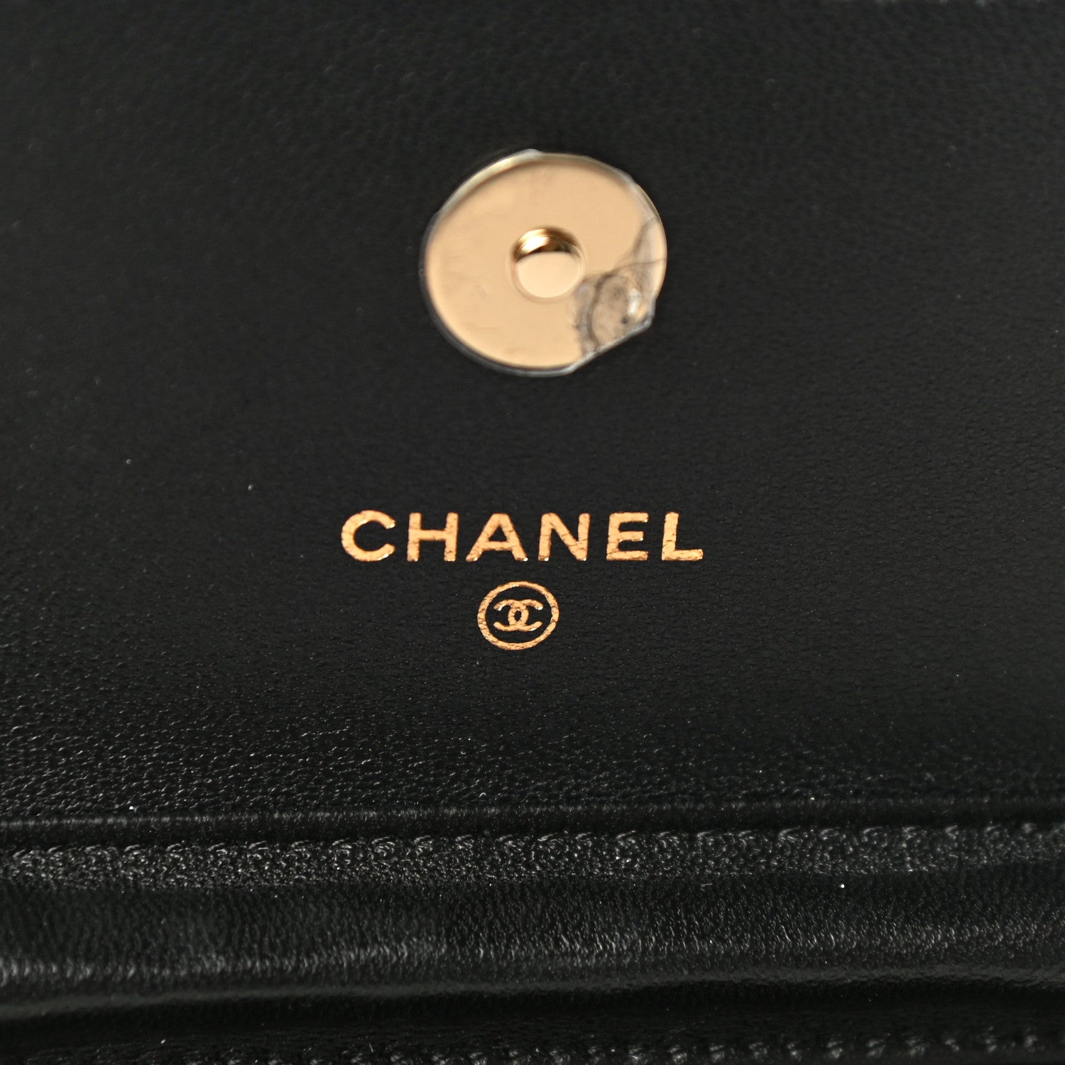 Chanel Lambskin Quilted Coco Bow Clutch With Chain Black 6 of 12