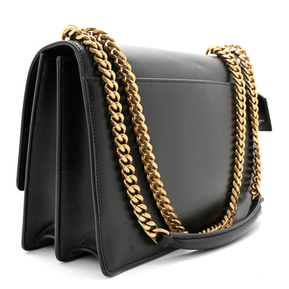 Saint Laurent Calfskin Large Monogram Sunset Black 2 of 9