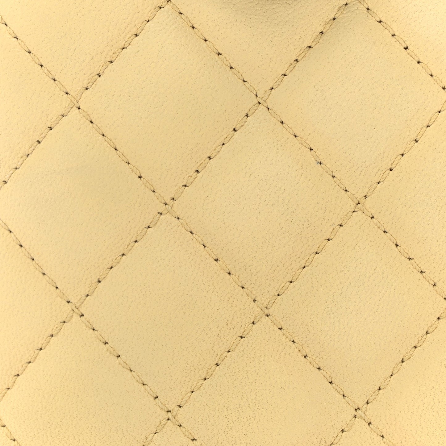 Lambskin Quilted Kisslock Crossbody Yellow