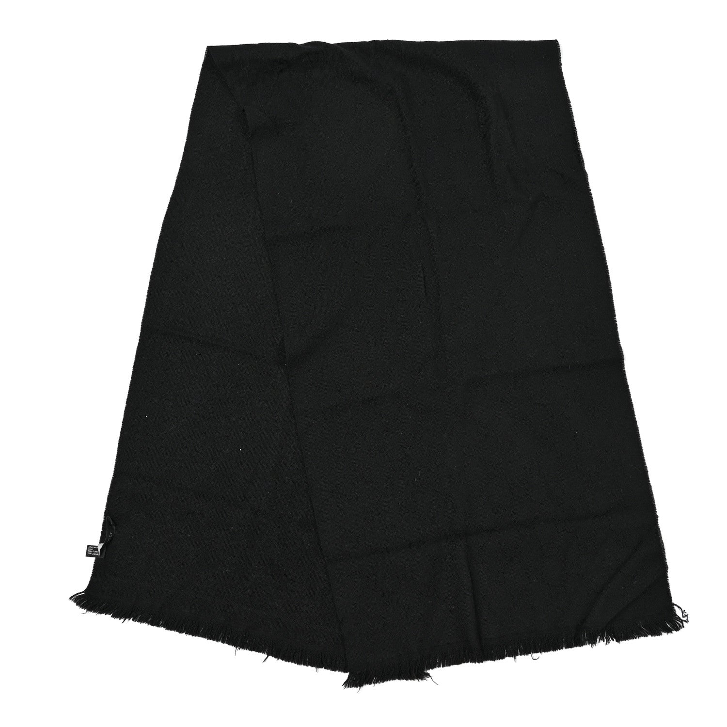 Gucci Wool Silk GG Monogram GGNat Scarf Black 2 of 3