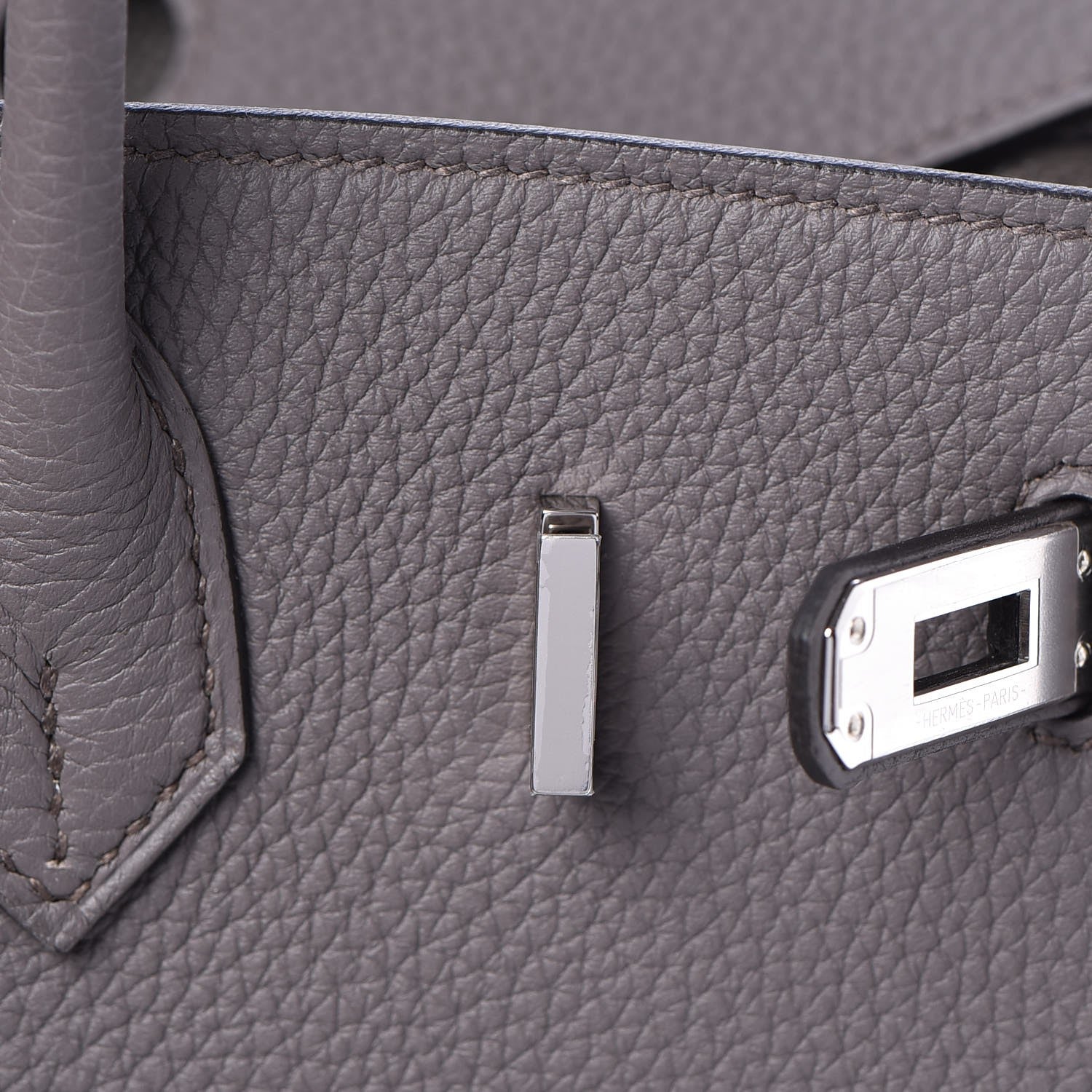 Hermes Togo Birkin 25 Etain 23 of 33