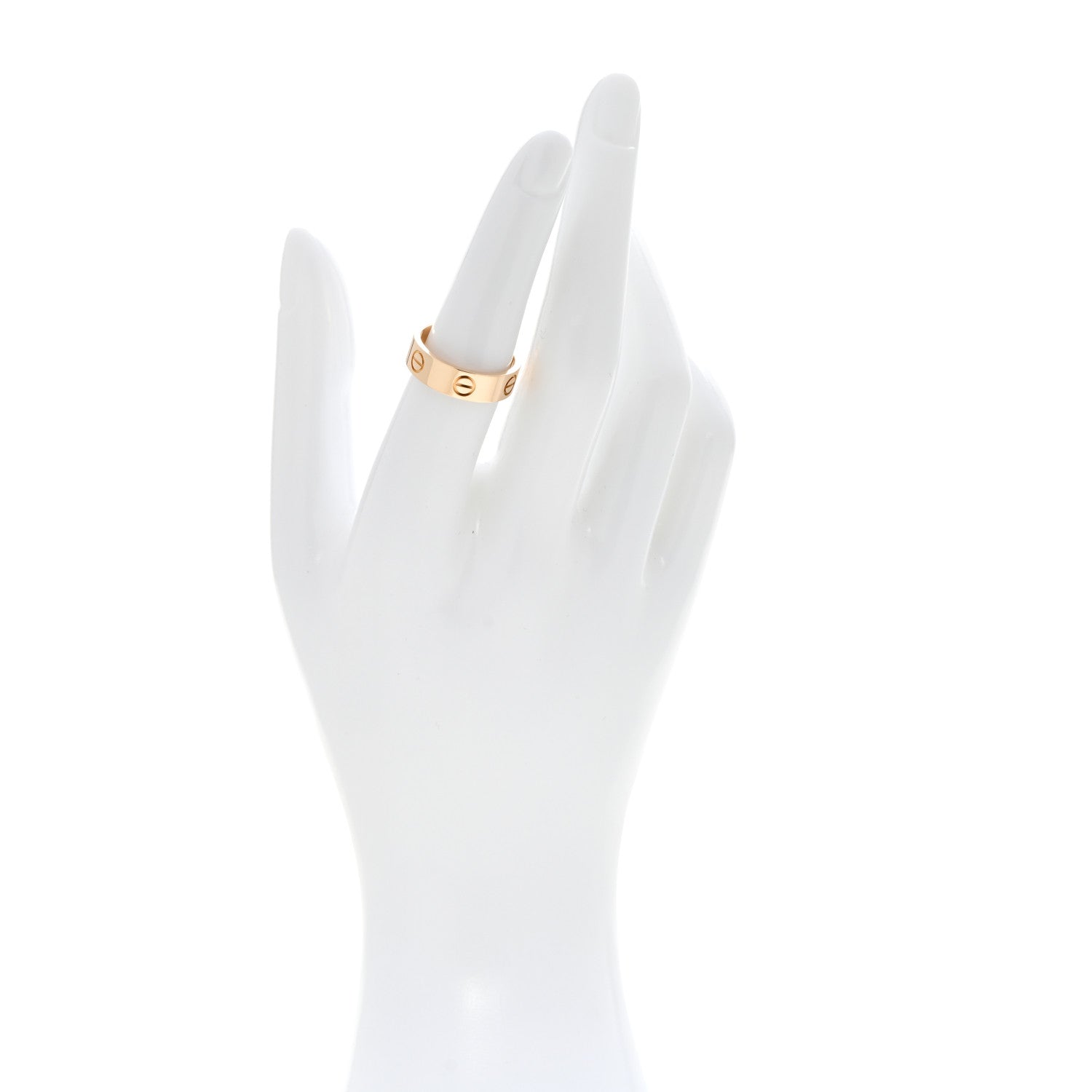 Cartier 18K Yellow Gold 5.5mm LOVE Ring 53 6.5 2 of 4