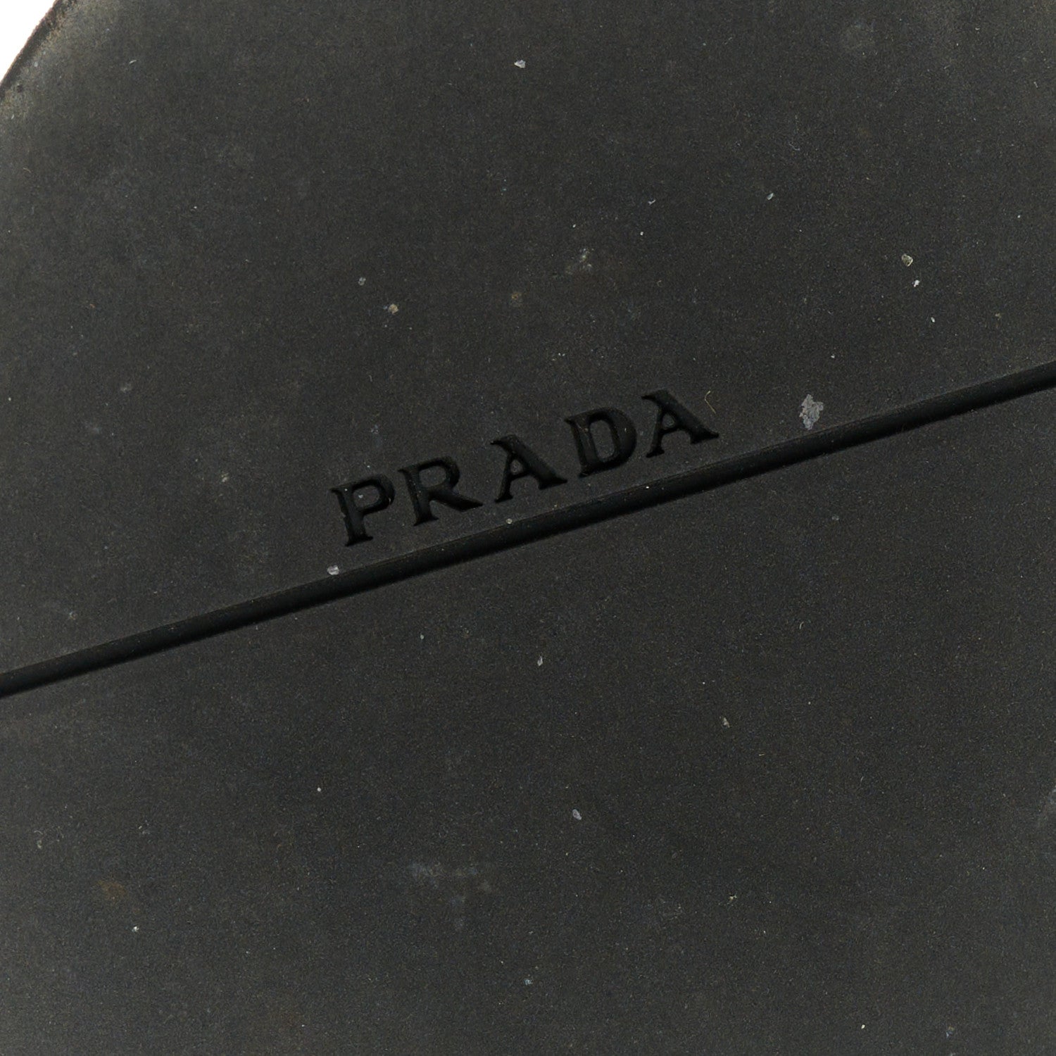 Prada Spazzolato Triangle 40mm Loafer Mules 37.5 Black 9 of 9