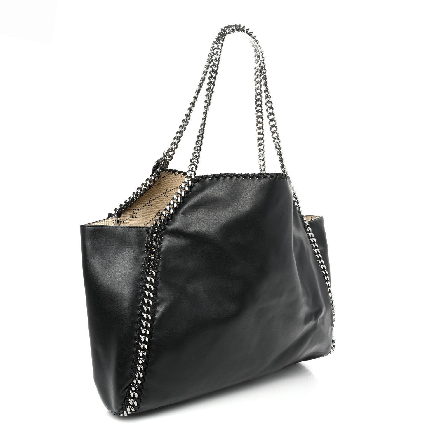 Stella McCartney Alter Nappa Falabella Fine Chain Tote Black