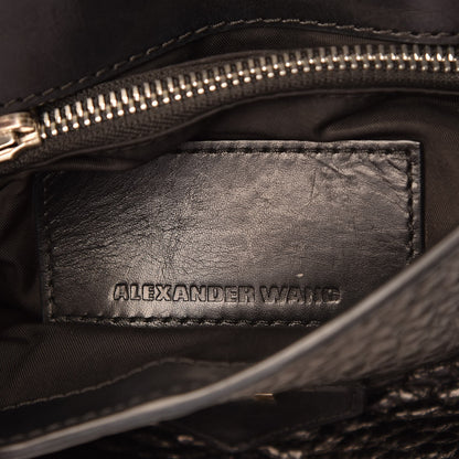 Alexander Wang Calfskin Small Marion Tote Black Silver Hardware 6 of 10