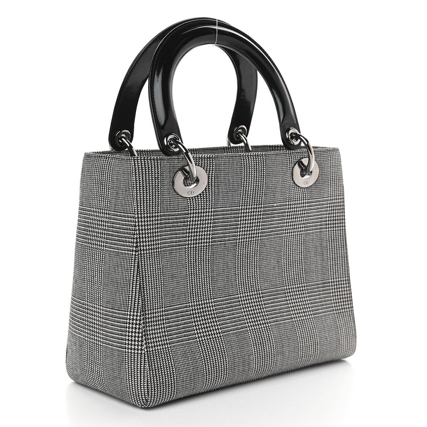 Patent Canvas Medium Lady Dior Black