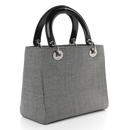 Christian Dior Patent Canvas Medium Lady Dior Black 3 of 9