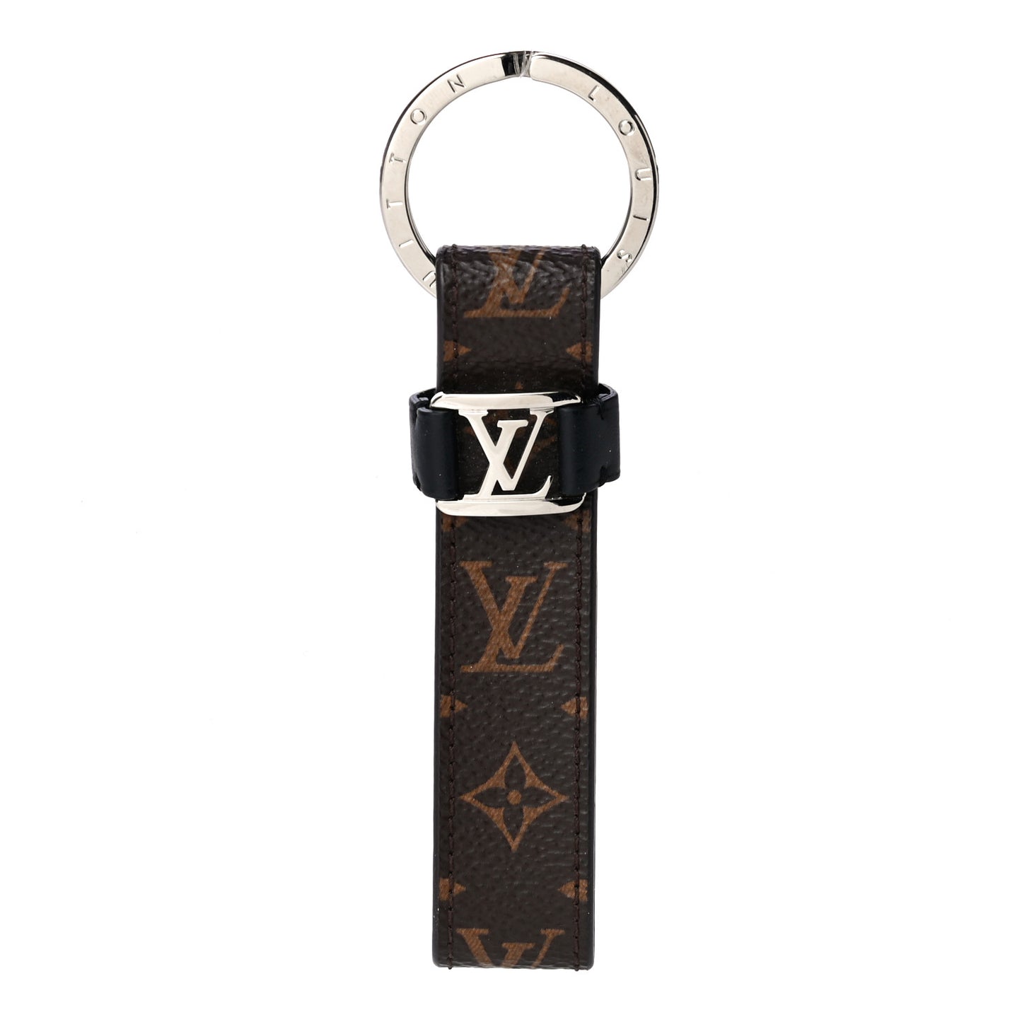 Monogram LV Dragonne Bag Charm Key Holder