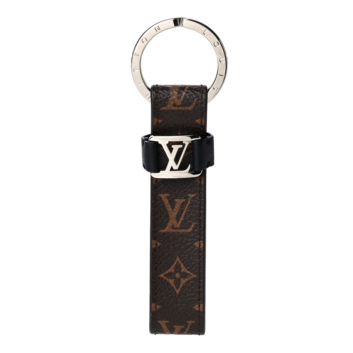 Louis Vuitton Monogram LV Dragonne Bag Charm Key Holder 1 of 5