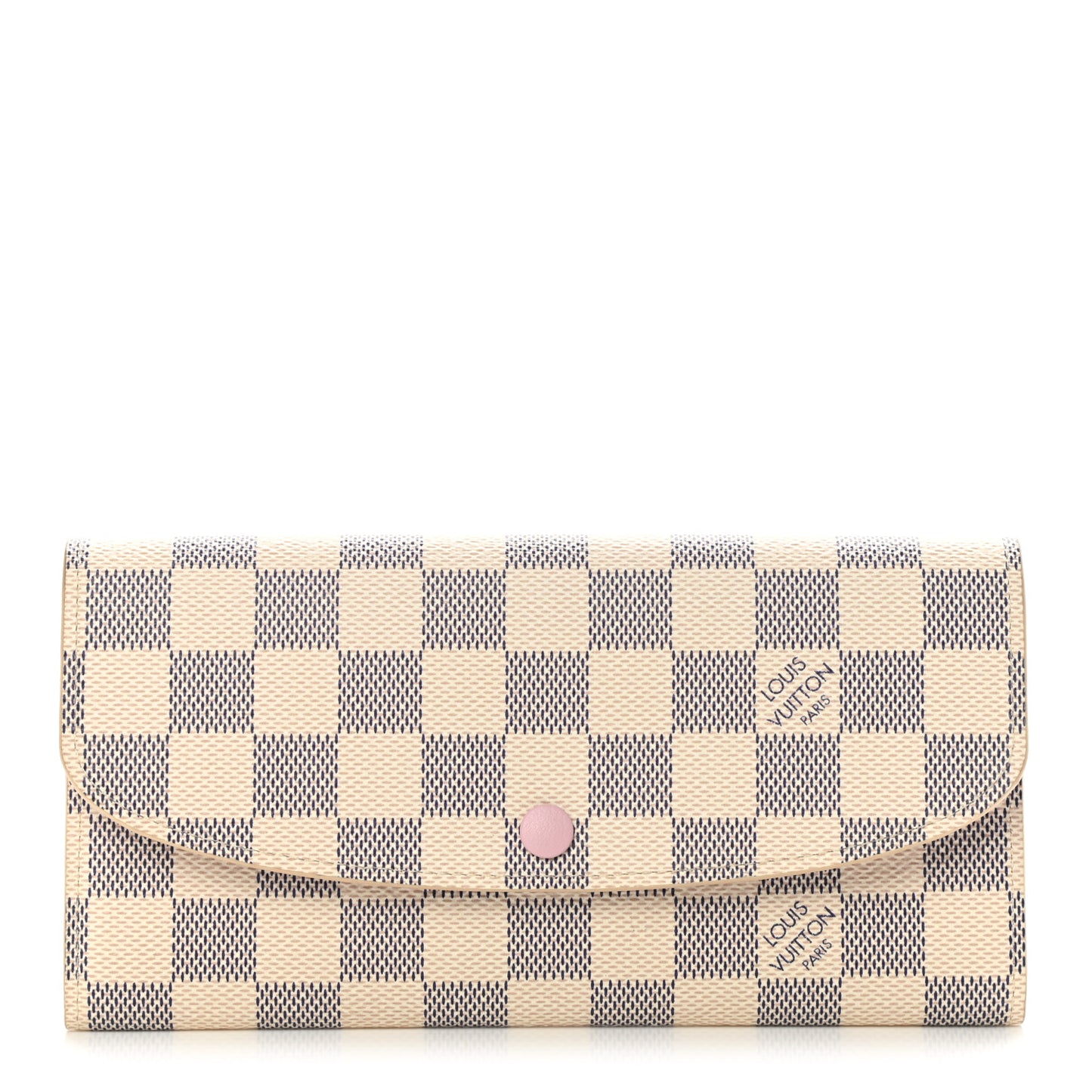 Damier Azur Emilie Wallet Rose Ballerine