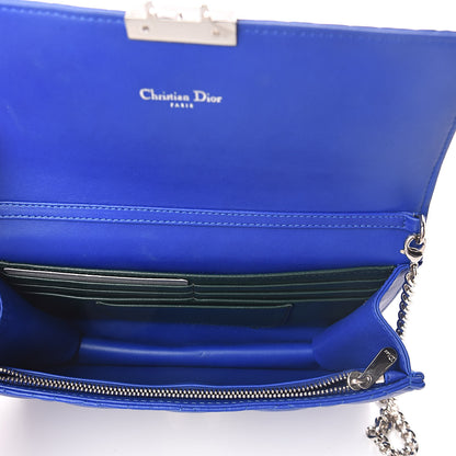Christian Dior Lambskin Cannage Miss Dior Promenade Pouch Blue 5 of 8