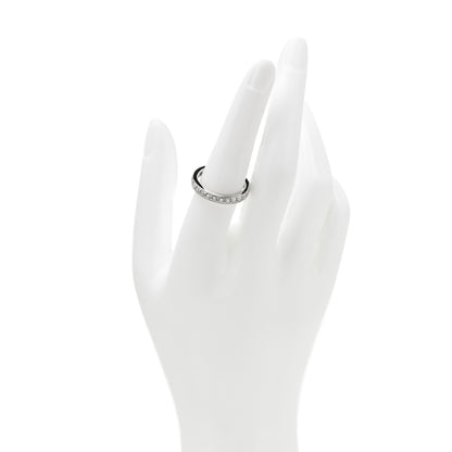 Tiffany Platinum Diamond 3.2mm Legacy Band Ring 56 7.5 2 of 5