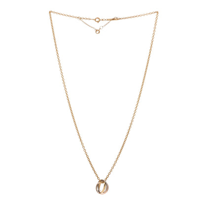 Cartier 18K Pink Yellow White Gold Baby Trinity Pendant Necklace 2 of 3