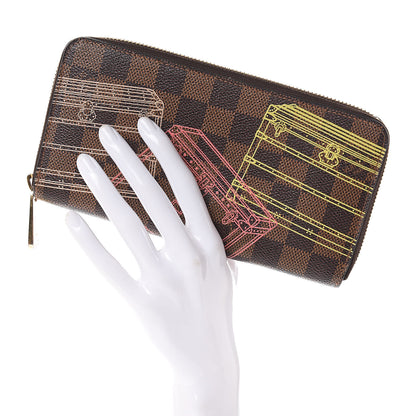 Louis Vuitton Damier Ebene 2014 Christmas Animation Zippy Wallet 2 of 8