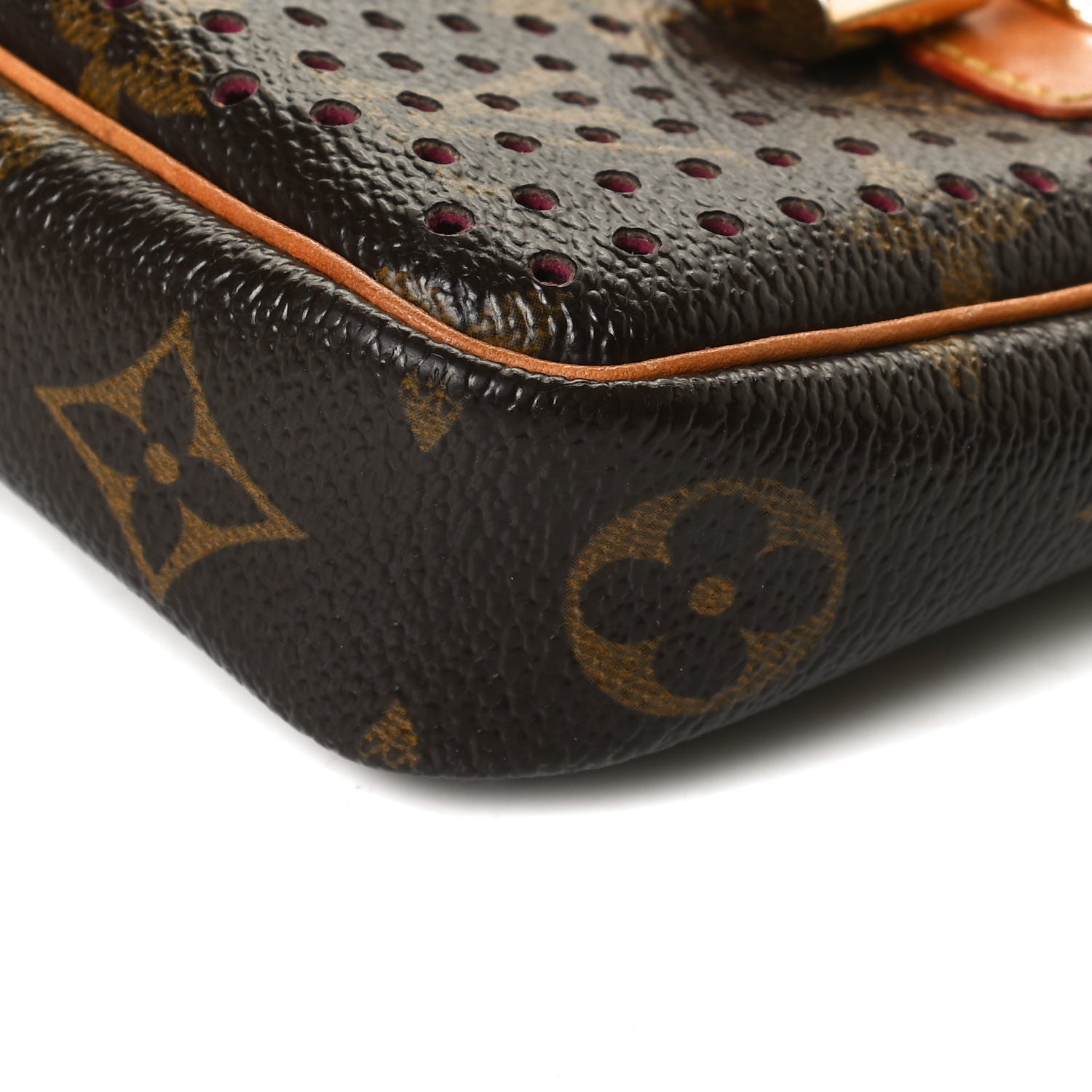 Louis Vuitton Monogram Perforated Pochette Accessories Bag Fuchsia 7 of 10