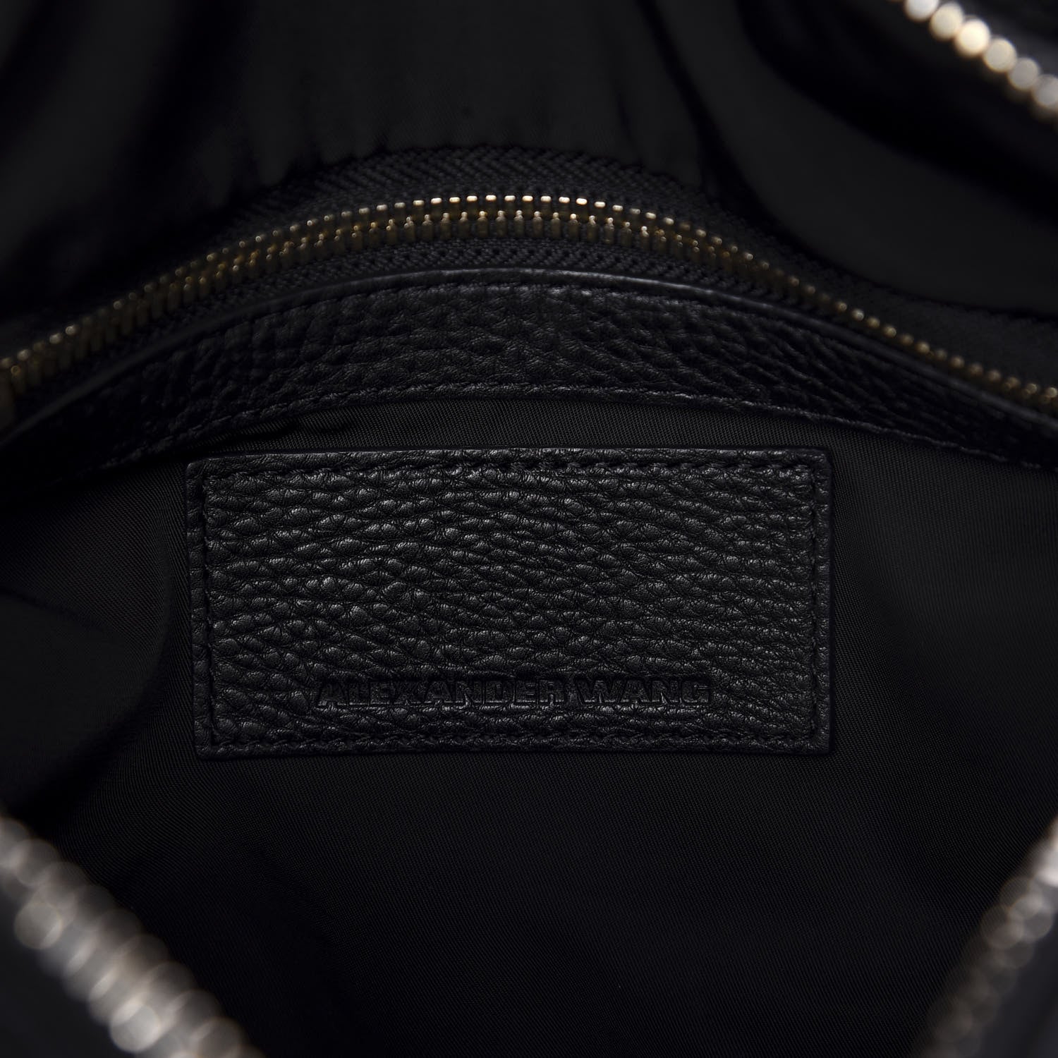 Alexander Wang Pebbled Lambskin Rocco Black Pale Gold Hardware 8 of 9