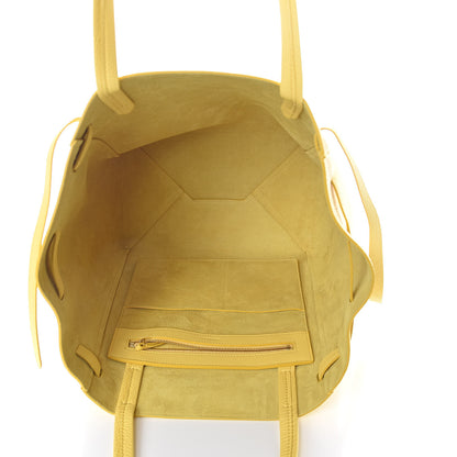 Celine Soft Grained Calfskin Small Belt Cabas Phantom Citron 5 of 8