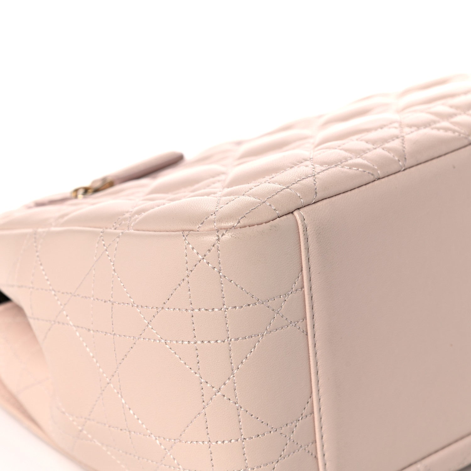 Christian Dior Lambskin Cannage Large Miss Dior Flap Rose Poudre 10 of 15