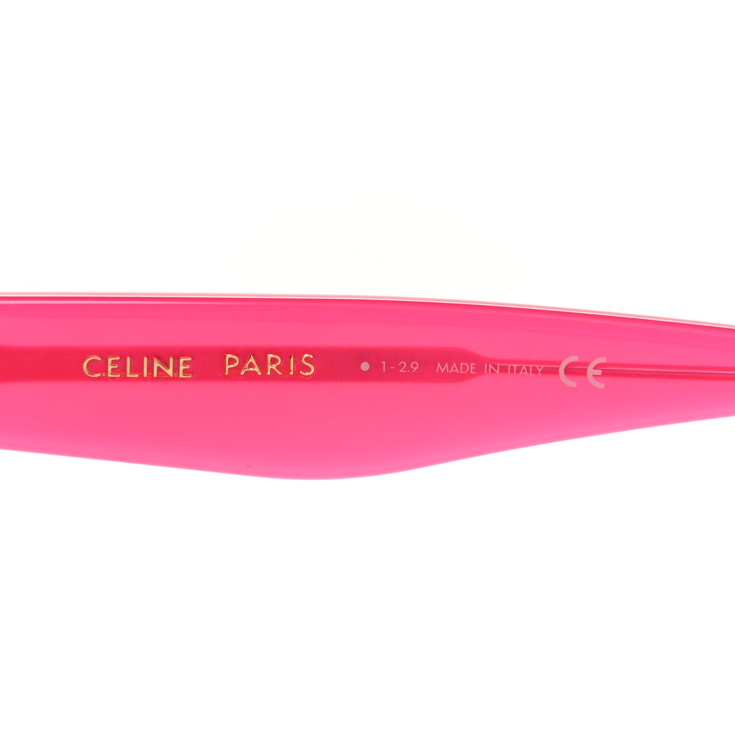 Acetate Studded Mineral Round Sunglasses CL40031N Pink