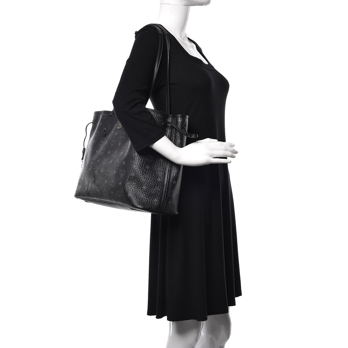 Visetos Medium Project Reversible Shopper Tote Black