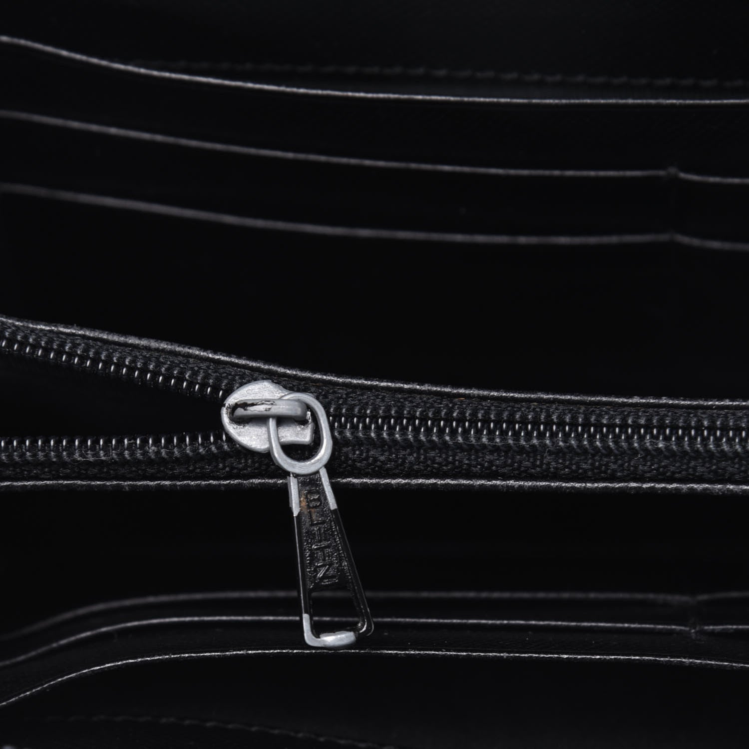 Prada Tessuto Nylon Quilted Zip Around Wallet Black 13 of 23